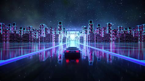 1920x1080 Cyber Outrun Vaporwave Synth Retro Car 4k Laptop Full HD ...