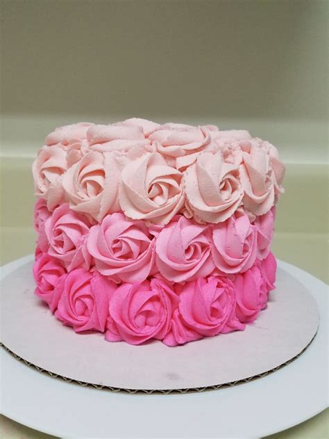 Pink Rosette Cake For Special Occasions