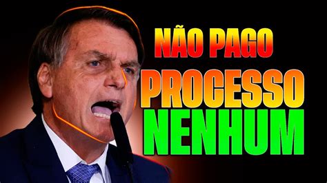 Bolsonaro Alega N O Ter Dinheiro Para Pagar Processo De Milh O E