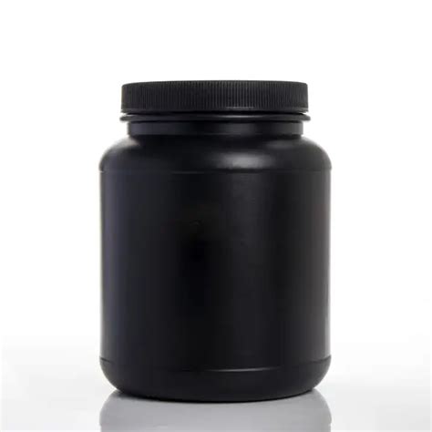 1100ml HDPE Plastic Protein Powder Container Wholesale White Black