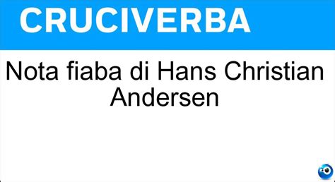 Nota Fiaba Di Hans Christian Andersen Cruciverba Le Scarpette Rosse