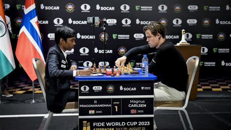 Chess: Magnus Carlsen beats India’s Praggnanandhaa to win FIDE World ...