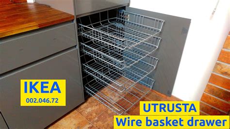 Utrusta Wire Basket Drawer Cm For Ikea Metod Kitchen Self Assembly