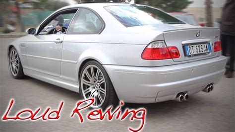 BMW M3 E46 Decatted Loud Sound Hard Revving Accelerate YouTube