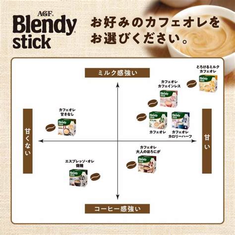 ブレンディ スティック カフェオレ カロリーハーフ インスタントコーヒー スティックコーヒー 100本入