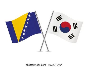 Macedonian South Korean Flags Vector Illustration Stock Vector Royalty