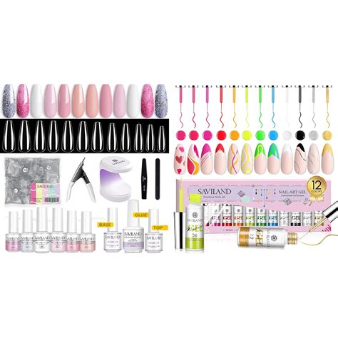 Saviland Gel X Nail Kit With Gel Nail Polish Nail Art Gel