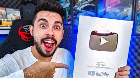 MINHA PLACA DE 100 MIL INSCRITOS FINALMENTE CHEGOU O UNBOXING MAIS