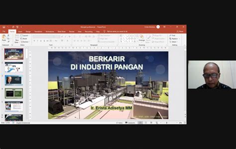 Kuliah Tamu Pengantar Teknologi Pertanian Berkarir Di Industri Pangan