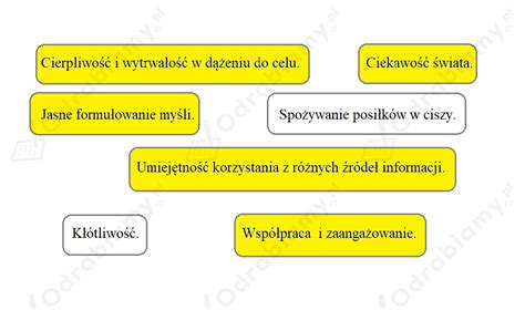 Pokoloruj ramki z określeniami tych Zadanie 6 Szkolni