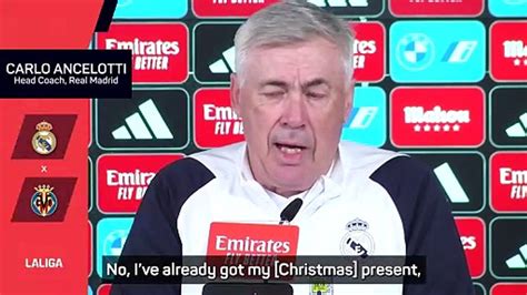 Continuing As Madrid Manager Is My Christmas Present Ancelotti