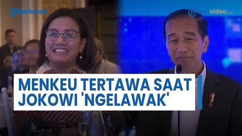 Menkeu Sri Mulyani Tertawa Di Momen Jokowi Ngelawak Soal Produk UMKM