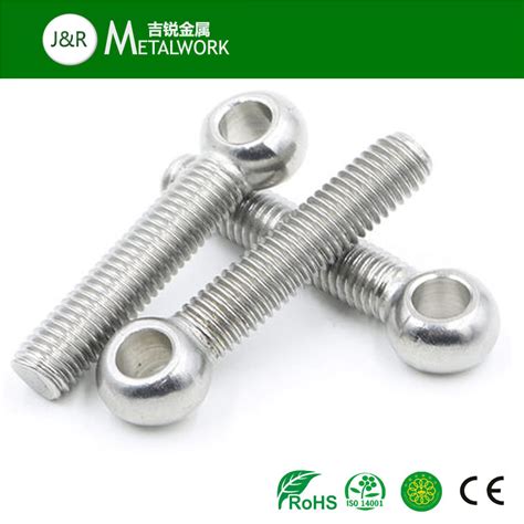 M5 M10 M12 Stainless Steel Ss304 Ss316 316l Small Head Lifting Eye Ring