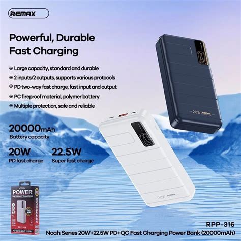 Remax Rpp Mah Multi Compatible Fast Charging Power Bank Pd W