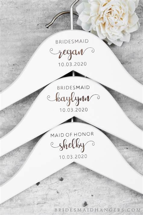 Bridesmaid Hangers Ships Anywhere Favors Gifts Decor Wedding