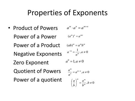 Ppt Properties Of Exponents Powerpoint Presentation Free Download