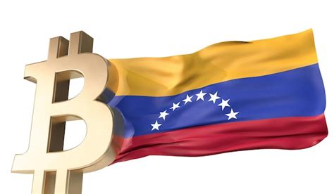 Premium Photo Gold Bitcoin Cryptocurrency With A Waving Venezuela