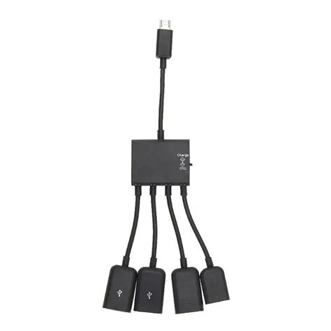 4 Ports Micro Usb Power Charging Splitter Hub Cable Wire Otg Hub Usb