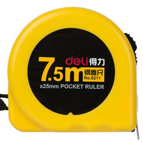 得力 8211 钢卷尺 75mx25mm工业卷尺刀锤尺锯紧固密封工具赣江诚化工业品商城 Powered By Ecshop