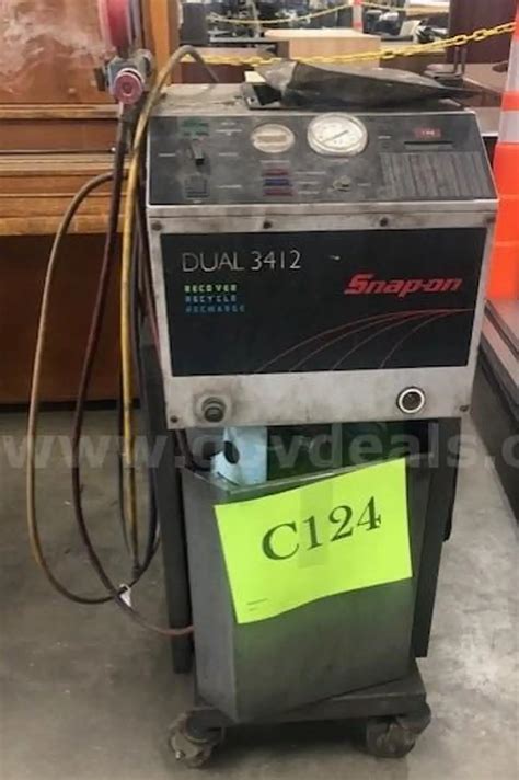 Snap On Dual 3412 Recovery System I Allsurplus