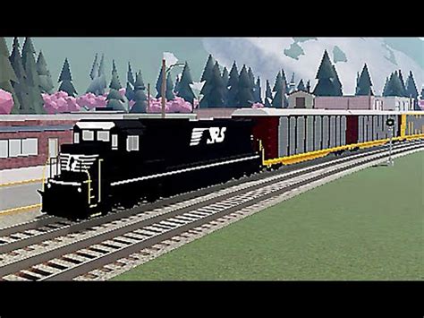 Atlantic Autorack USA Train In Rails Unlimited Roblox YouTube