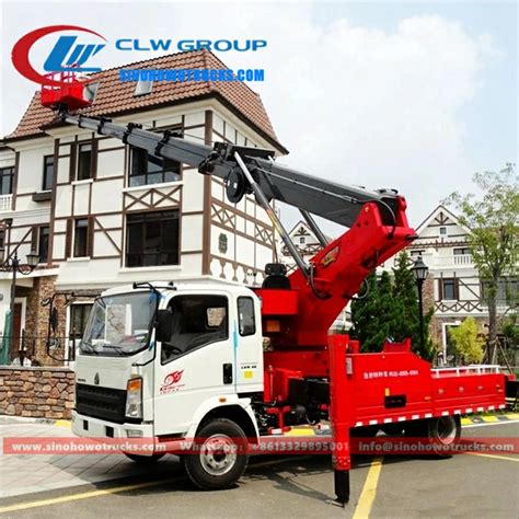 Sinotruk Howo 30meters Telescopic Boom Lift Truck Honduras