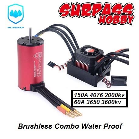 Jual Combo Surpass Motor Esc A A A A A Brushless Waterproof