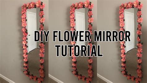 Diy Flower Mirror Tutorial Youtube