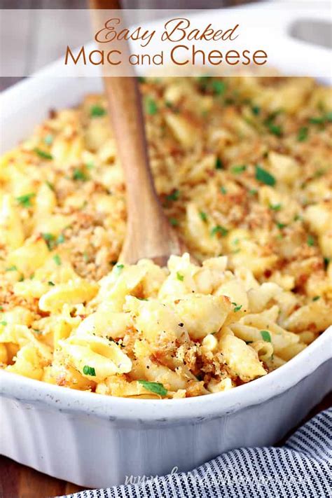 Easy Baked Mac And Cheese Lets Dish Recipes