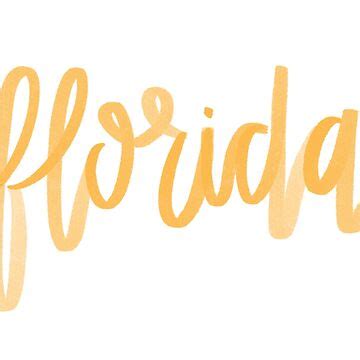 Florida Sticker For Sale By Emily Hoehenrieder Redbubble