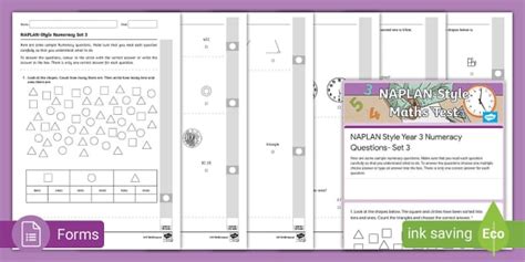 Naplan Practice Tests Year Maths Teacher Made Twinkl