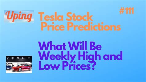 111 TSLA Tesla Stock Price Predictions How High And How Low Will