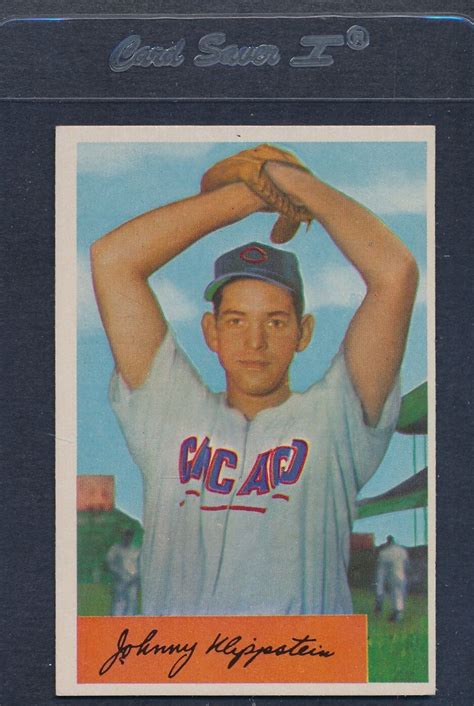 Bowman Johnny Klippstein Cubs Ex Mt Ebay