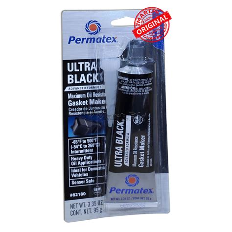 Permatex Black Silicone Adhesive Sealant Content G Made In Usa Mart