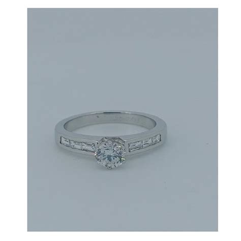 White Gold Solitaire Diamond Ring, 20 Gm at Rs 57000 in Mumbai | ID ...