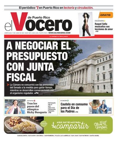 El Vocero Edici N De Junio De By El Vocero De Puerto Rico Issuu