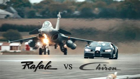 BUGATTI CHIRON Sport Vs DASSAULT RAFALE YouTube