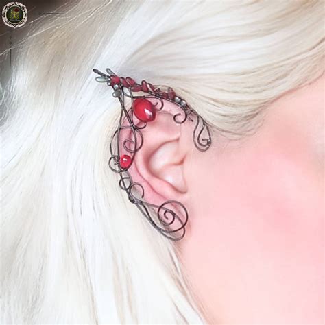 Fiery Black Elf Ears By Lyriel Moonshadow On Deviantart