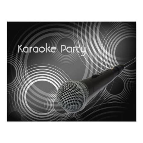 Karaoke Party Invitation Karaoke Party Karaoke Party Invitations