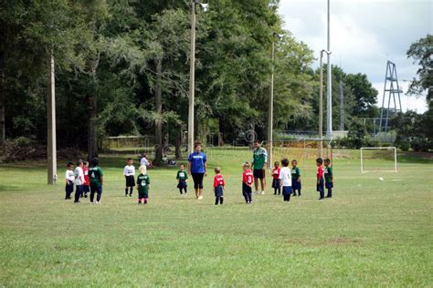 Kids Learning How To Play Soccer Editorial Stock Photo - Image of ...