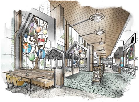 CONCEPT ART First Look At Quick Service Restaurant Grab Go Market