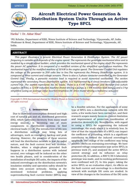 Aircraft Electrical Power Generation Distribution System Units