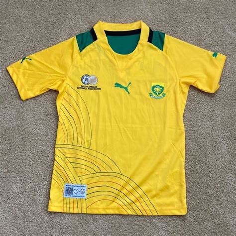 Yellow South African Soccer Jersey- | Mens tops, Clothes design, Jersey