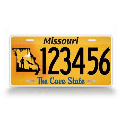 Personalized Missouri Cave State Custom License Plate – SignsAndTagsOnline