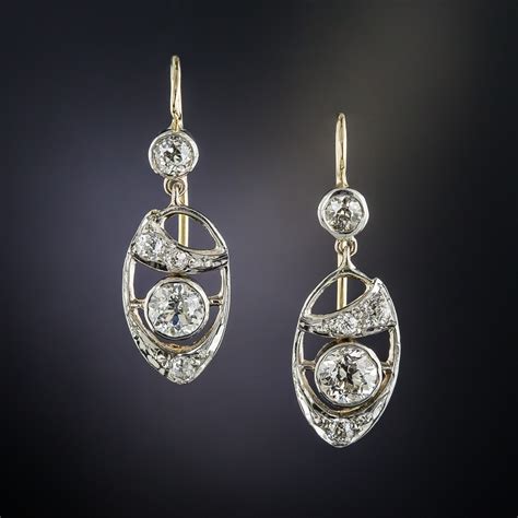 Art Deco Diamond Drop Earrings