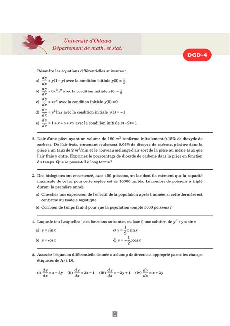 DGD 4 dgd DGD Université dOttawa Département de math et stat
