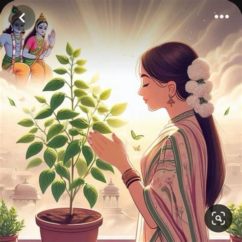 Pin By Seema Shewaramani On Tulsi Jayanti In Vedic Art Modern