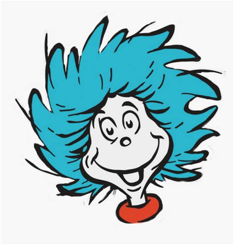 #thing1 #thing2 #seuss - Thing 1 And Thing 2 Head, HD Png Download ...