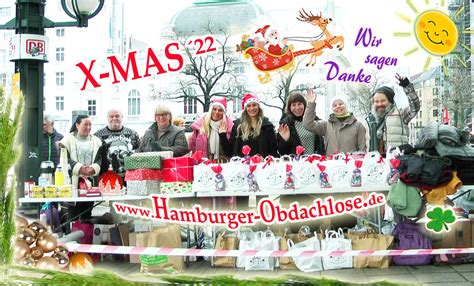 Weihnachten und Silvester Gemeinsam für Obdachlosen Hamburg