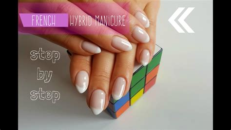 French Manicure Hybrydowy Krok Po Kroku Tutorial Hybrid Nails